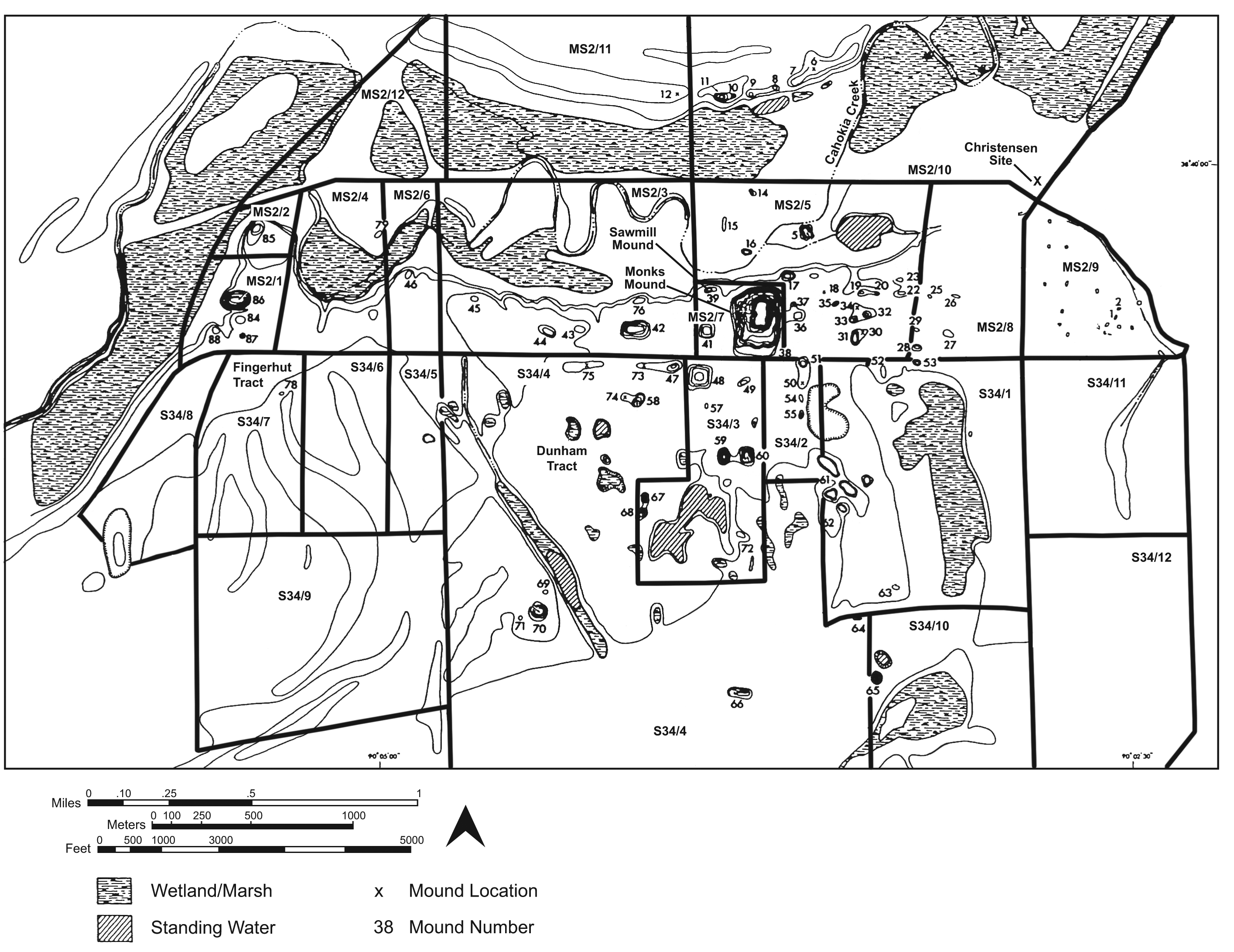 Cahokia Map Cahokia Map