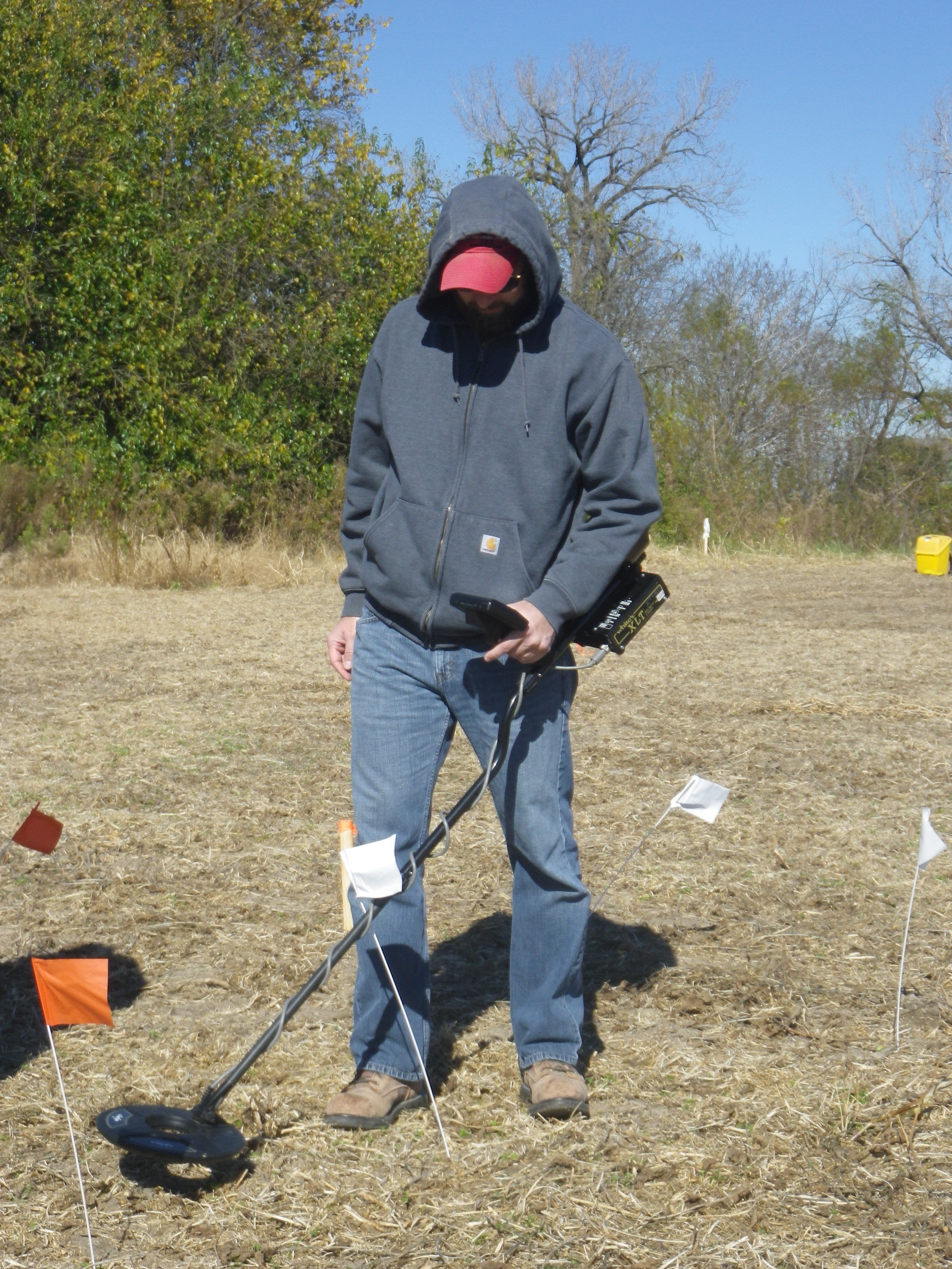 Metal detector survey