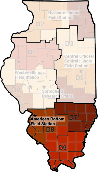 American Bottom Field Station location map