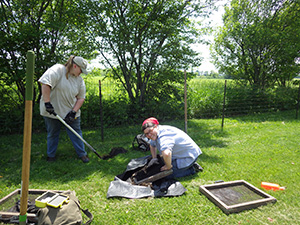 Fieldwork at the Bliss Rd project