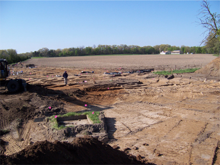 Mechanical blading at Dutcher I site