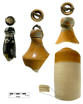 Beer bottles from F26 Dutcher II site.