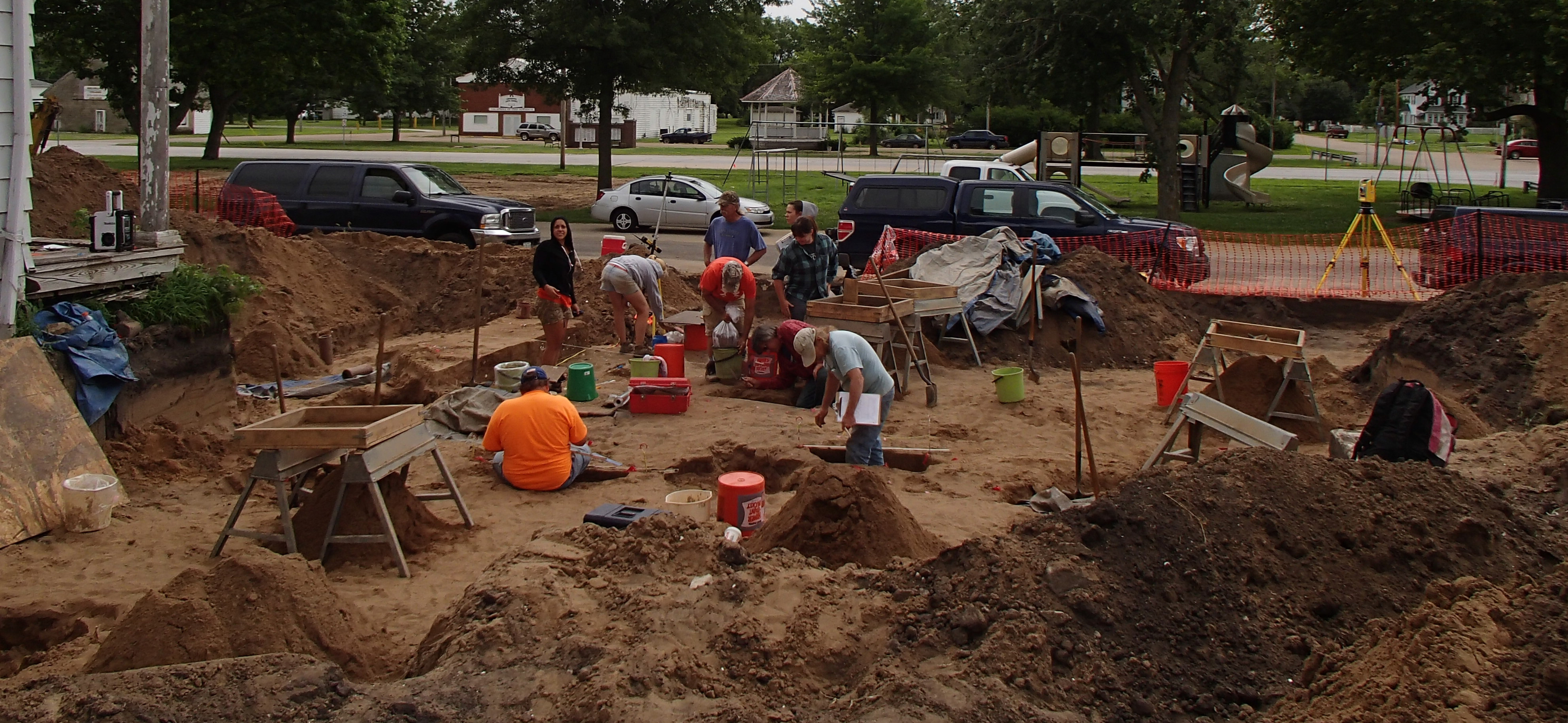 Burning Sands archaeological excavations
