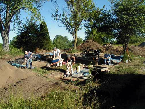 Excavation at the Marlin Miller site