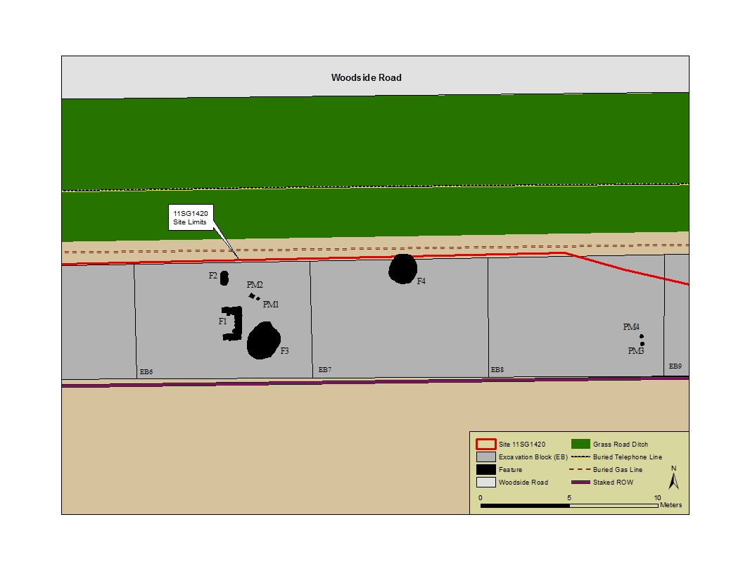 Site Map of the Mary A. Hard Site