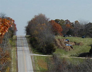 View of the excavations at the Janice Cook site