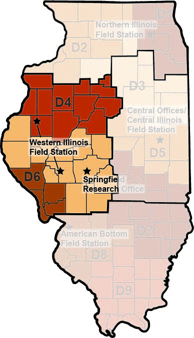 Western Illinois Field Station location map