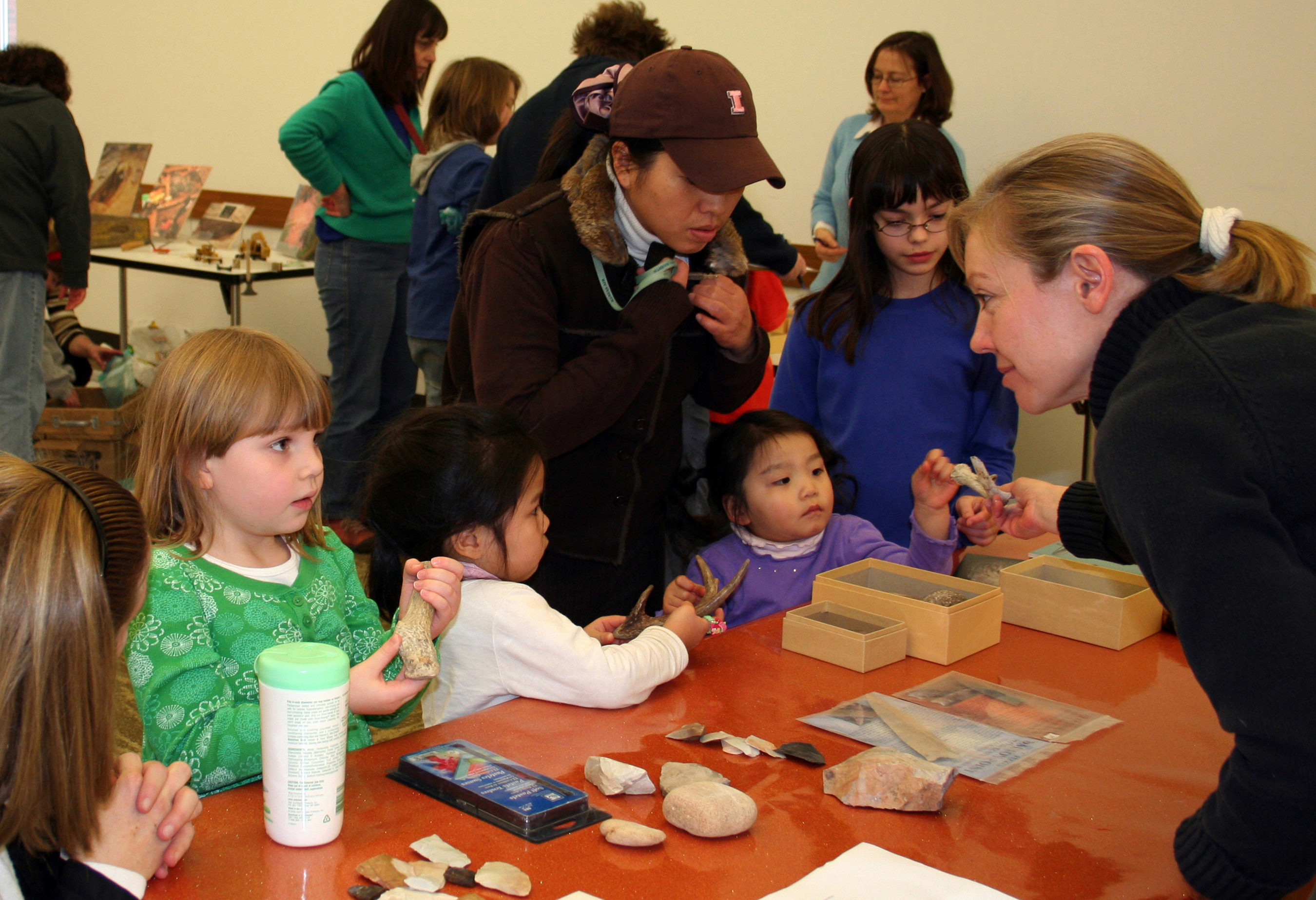 Madeleine Evans with guests at DIG IT program