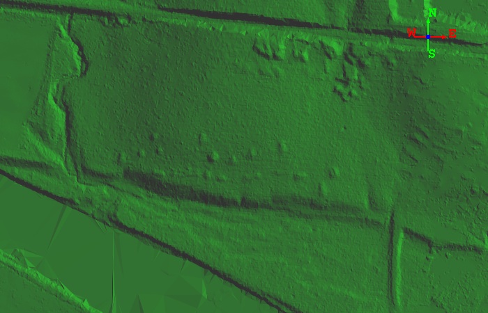 Two dimensional lidar derived image of the Shirland site