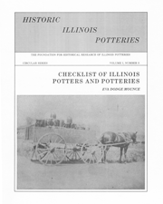 Checklist of Illinois Potters and Potteries Checklist of Illinois Potters and Potteries