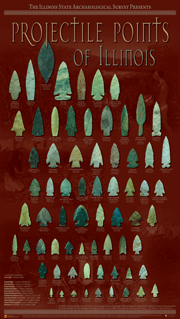 Projectile Points of Illinois Poster Projectile Points of Illinois Poster