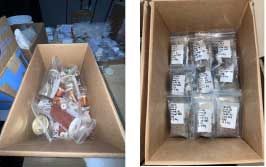 items before and after rehousing